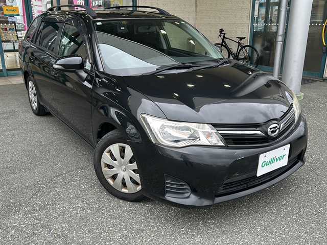 トヨタ カローラ フィールダー 1．5G 愛知県 2014(平26)年 10.6万km ブラックマイカ ワンオーナー/禁煙車/純正メモリナビ/　AM/FM/BT/CD/DVD/フルセグTV/社外ドラレコ/純正フロアマット/ルーフレール/横滑り防止装置/電格ミラー/Wエアバッグ/カーテンエアバッグ/保証書/スペアキー