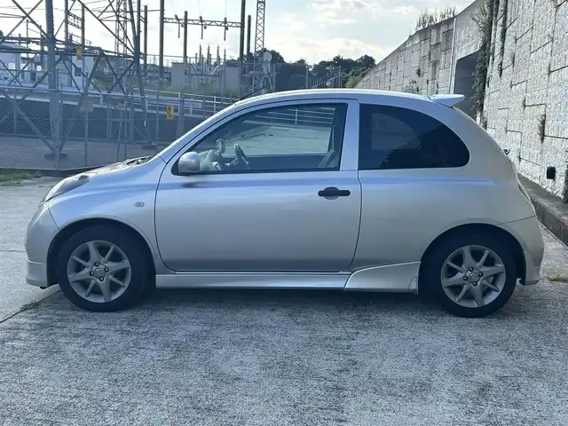 日産 マーチ 12SR 長崎県 2004(平16)年 13.2万km ダイヤモンドシルバー ワンオーナー/社外メモリナビ/（CD/DVD）/リモコンキー/純正15インチAW