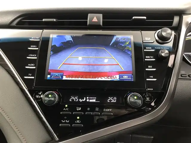 トヨタ カムリ G 愛知県 2018(平30)年 4万km エモーショナルレッド トヨタセーフティセンス/　・プリクラッシュセーフティ/　・アダプティブクルーズコントロール/　・レーンキープアシスト/　・クリアランスソナー/純正ナビ/　ＢＴ／フルセグＴＶ／ＡｐｐｌｅＣａｒＰｌａｙ／ＡｎｄｒｏｉｄＡｕｔｏ）/バックカメラ/ＥＴＣ/純正ドラレコ/運転席パワーシート/純正１７インチＡＷ