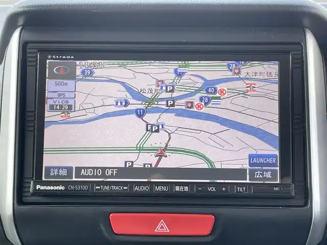 ホンダ Ｎ ＢＯＸ G ターボ SSパッケージ 徳島県 2016(平28)年 5.1万km プレミアムホワイトパールⅡ 社外メモリナビ　CN-S310D/TV/Bluetooth/AM/FM/SD/USB/クルーズコントロール/ETC/両側電動スライドドア/バックカメラ/アイドリングストップ/オートライト/純正14インチアルミホイール/純正フロアマット/シートヒーター/サイドアンダーミラー/シティブレーキアクティブシステム/ECONモード/ドアバイザー/盗難防止措置/ワンオーナー/新車時取扱説明書