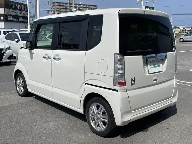 ホンダ Ｎ ＢＯＸ G ターボ SSパッケージ 徳島県 2016(平28)年 5.1万km プレミアムホワイトパールⅡ 社外メモリナビ　CN-S310D/TV/Bluetooth/AM/FM/SD/USB/クルーズコントロール/ETC/両側電動スライドドア/バックカメラ/アイドリングストップ/オートライト/純正14インチアルミホイール/純正フロアマット/シートヒーター/サイドアンダーミラー/シティブレーキアクティブシステム/ECONモード/ドアバイザー/盗難防止措置/ワンオーナー/新車時取扱説明書