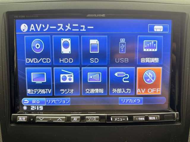 トヨタ ヴェルファイア 2．4Z 兵庫県 2012(平24)年 5.8万km ホワイトパールクリスタルシャイン ALPINE8インチナビ/(VIE-X088)/フルセグ CD DVD MSV/ALPINEフリップダウンモニター/サンルーフ/両側パワースライドドア/クルーズコントロール/クリアランスソナー/ヴァレンティンテールライト/社外エアロ/アドミレーションマフラーカッター/VIPERセキュリティー/スマートキー/スペアキー/車高調