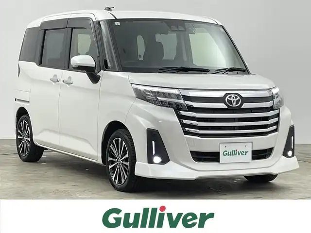トヨタ ルーミー カスタムG－T 千葉県 2021(令3)年 1.8万km パールホワイトⅢ 禁煙車/純正9インチナビ/・NSZT-Y68T/・CD/DVD/BT/フルセグ/スマートアシスト/衝突被害軽減ブレーキ/車線逸脱警報/全方位カメラ/両側パワースライドドア/レーダークルーズコントロール/コーナーセンサー/電動パーキングブレーキ/ブレーキホールド/LEDヘッドライト/オートライト/オートハイビーム/フォグライト/スマートキー/スペアキー/ビルトインETC2.0