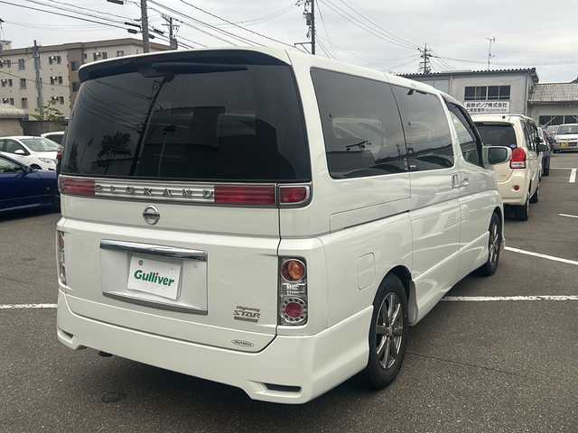 日産 エルグランド ハイウェイスター アーバンセレJ 石川県 2007(平19)年 13.1万km パール 4WD/純正HDDナビゲーション/【CD・DVD・ワンセグTV】/BOSEサウンド/バックカメラ/クルーズコントロール/両側パワースライドドア/電動格納ミラー/ドアバイザー/純正フロアマット