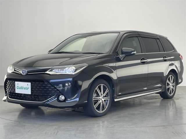 トヨタ カローラ フィールダー ハイブリッドG ダブルバイビー 愛知県 2016(平28)年 8万km ブラックマイカ 純正ナビ　フルセグＴＶ　Ｂｌｕｅｔｏｏｔｈ　バックカメラ　シートヒーター　黒ハーフレザー　セーフティセンス　衝突軽減　レーンキープ　オートハイビーム　ＬＥＤヘッドライト　ＥＴＣ　スマートキー　禁煙車