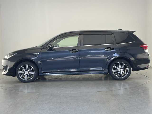 トヨタ カローラ フィールダー ハイブリッドG ダブルバイビー 愛知県 2016(平28)年 8万km ブラックマイカ 純正ナビ　フルセグＴＶ　Ｂｌｕｅｔｏｏｔｈ　バックカメラ　シートヒーター　黒ハーフレザー　セーフティセンス　衝突軽減　レーンキープ　オートハイビーム　ＬＥＤヘッドライト　ＥＴＣ　スマートキー　禁煙車