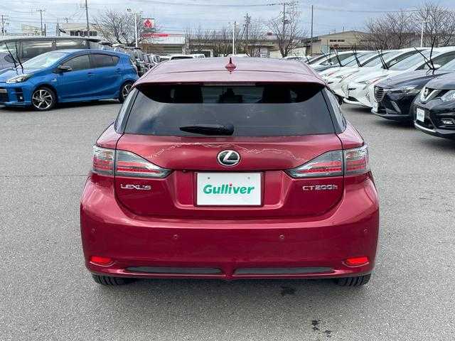 レクサス ＣＴ 200h Fスポーツ 山形県 2011(平23)年 6.1万km レッドマイカクリスタルシャイン サンルーフ/純正HDDナビ/　　【CD DVD BT フルセグ USB AUX】/バックカメラ/クルーズコントロール/LEDオートヘッドライト/レザーシート/パワーシート/シートヒーター/純正17インチアルミホイール/ドライブレコーダー/コーナーセンサー/ステアリングスイッチ/パドルシフト/電動格納ウィンカーミラー/フォグランプ/スマートキー×2/カードキー/ETC