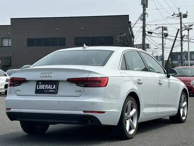 アウディ Ａ４ 2．0TFSI 福岡県 2016(平28)年 13.4万km グレイシアホワイトメタリック 純正ナビ/Audiプレセンス/Audiアクティブレーンアシスト/エフィシェンシアシスト/パーキングエイド/ヘッドアップディスプレイ/バックカメラ/アダプティブクルーズコントロール/パワーシート（D/N席）/純正フロアマット/純正18アルミホイール/LEDヘッドライト/オートライト/オートハイビーム/コーナーセンサー前後