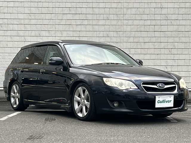 スバル レガシィ ツーリングワゴン 2．5i アーバンセレクション 秋田県 2008(平20)年 18.7万km ミッドナイトブルーパール ・４ＷＤ/・プッシュスタート/・スマートキー/・ＥＴＣ/・ＭＴモード付ＡＴ/・ドライブレコーダー/・黒ハーフ革シート/・前席パワーシート/・ＨＩＤ/・Ｒｅｇｕ．９２－Ｚマフラー/・フォグライト黄色/・17インチアルミホイール