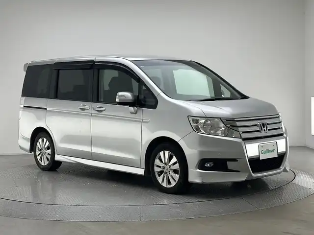 ホンダ ステップワゴン スパーダ Z 兵庫県 2010(平22)年 7.7万km スーパープラチナメタリック 純正HDDナビ(CD/ワンセグ)/フリップダウンモニター/両側パワースライドドア/純正16インチアルミホイール/バックカメラ/オートライト/スマートキー/スペアキー/パドルシフト/ETC