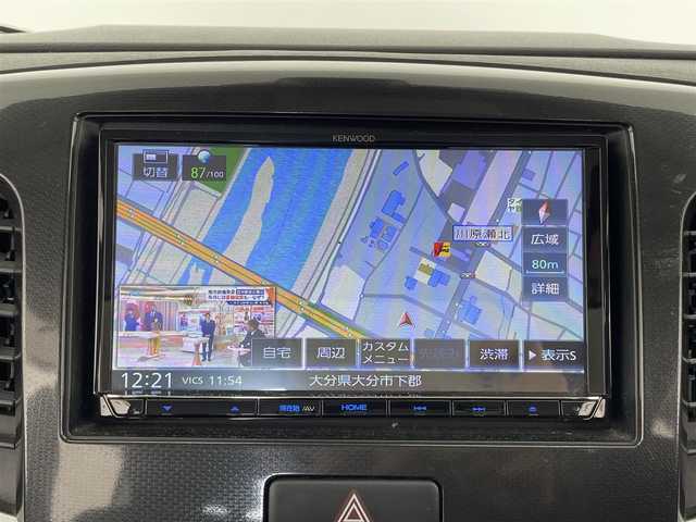 スズキ ワゴンＲ スティングレー X 大分県 2016(平28)年 8.1万km クリスタルホワイトP 社外ナビ【MDV-S708】/Bluetooth/フルセグTV/衝突軽減ブレーキ/アイドリングストップ/スマートキー/オートライト/運転席シートヒーター/純正フロアマット/純正14インチアルミホイール/ドアバイザー/横滑り防止システム/パワーウィンドウ/パワーステアリング