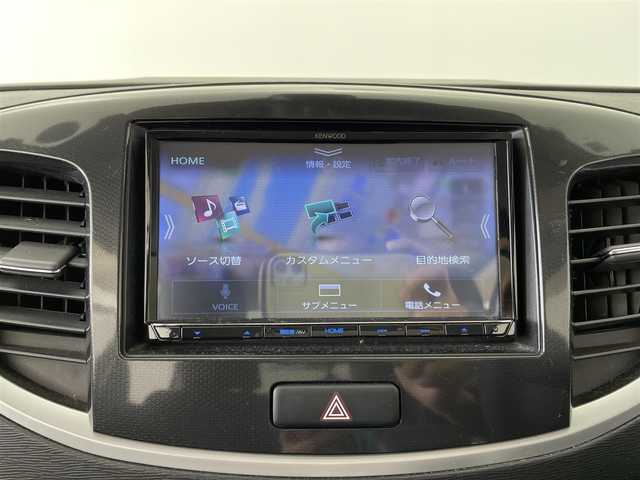 スズキ ワゴンＲ スティングレー X 大分県 2016(平28)年 8.1万km クリスタルホワイトP 社外ナビ【MDV-S708】/Bluetooth/フルセグTV/衝突軽減ブレーキ/アイドリングストップ/スマートキー/オートライト/運転席シートヒーター/純正フロアマット/純正14インチアルミホイール/ドアバイザー/横滑り防止システム/パワーウィンドウ/パワーステアリング