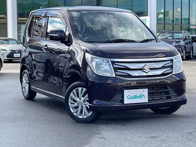 スズキ ワゴンＲ FZ 長野県 2014(平26)年 7.4万km ミステリアスバイオレットパール 禁煙車/純正オーディオ/（ＣＤ／ＦＭ／ＡＭ／ＡＵＸ）/ＥＴＣ/ステアリングスイッチ/シートヒーターＤ席/フロアマット/プッシュスタート/純正ドアバイザー/電動格納ドアミラー/ウィンカーミラー/スマートキー/スペアキー×１/横滑り防止機能/盗難防止機能/衝突軽減システム/ヘッドライトレベライザー/純正１４インチアルミホイール/アイドリングストップ/オートエアコン/ダブルエアバック