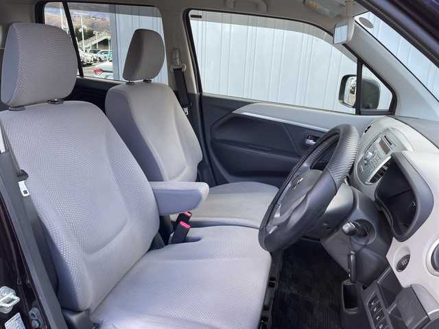 スズキ ワゴンＲ FZ 長野県 2014(平26)年 7.4万km ミステリアスバイオレットパール 禁煙車/純正オーディオ/（ＣＤ／ＦＭ／ＡＭ／ＡＵＸ）/ＥＴＣ/ステアリングスイッチ/シートヒーターＤ席/フロアマット/プッシュスタート/純正ドアバイザー/電動格納ドアミラー/ウィンカーミラー/スマートキー/スペアキー×１/横滑り防止機能/盗難防止機能/衝突軽減システム/ヘッドライトレベライザー/純正１４インチアルミホイール/アイドリングストップ/オートエアコン/ダブルエアバック