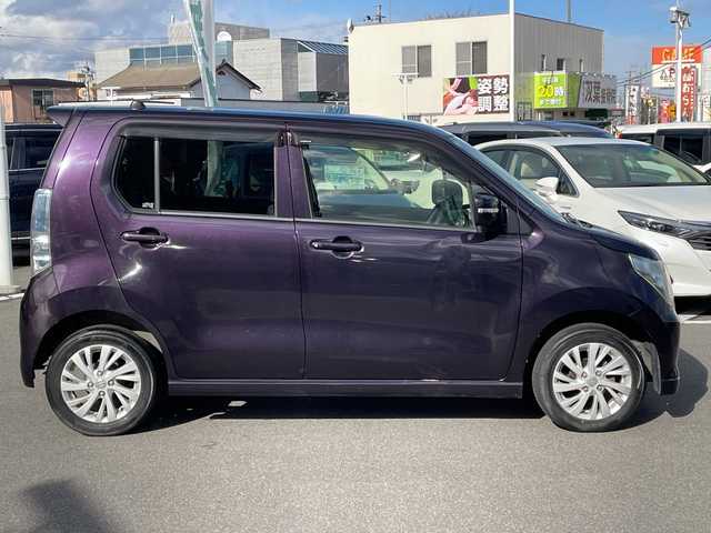 スズキ ワゴンＲ FZ 長野県 2014(平26)年 7.4万km ミステリアスバイオレットパール 禁煙車/純正オーディオ/（ＣＤ／ＦＭ／ＡＭ／ＡＵＸ）/ＥＴＣ/ステアリングスイッチ/シートヒーターＤ席/フロアマット/プッシュスタート/純正ドアバイザー/電動格納ドアミラー/ウィンカーミラー/スマートキー/スペアキー×１/横滑り防止機能/盗難防止機能/衝突軽減システム/ヘッドライトレベライザー/純正１４インチアルミホイール/アイドリングストップ/オートエアコン/ダブルエアバック