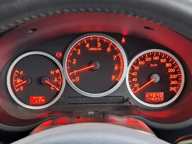 スバル インプレッサ ＷＲＸ 大阪府 2007(平19)年 14.8万km オブシディアンブラックパール /禁煙車//社外HDDナビ/CN-HDS960D//AM/FM/CD/DVD/SD//テイン車高調//フジツボマフラー//ETC//電動格納ミラー//リモコンキー