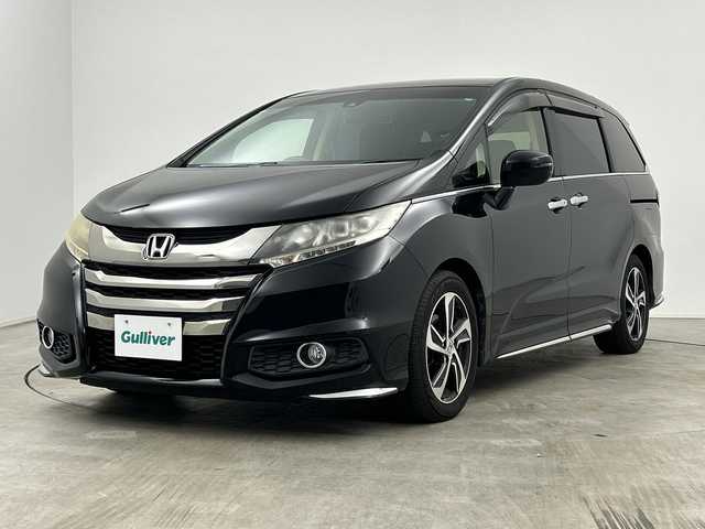 ホンダ オデッセイ アブソルート・Xホンダセンジング 三重県 2016(平28)年 7.6万km クリスタルブラックパール /社外7インチナビ//フルセグ//バックカメラ//レーダークルーズコントロール//衝突軽減ブレーキ//レーンキープアシスト//オートライト//ETC//両側パワースライドドア//アイドリングストップ//ステアリングスイッチ//スマートキー×2//フロアマット//LEDヘッドライト//純正17インチAW
