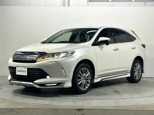 トヨタ ハリアー プレミアム 大阪府 2018(平30)年 6.9万km ホワイトパールクリスタルシャイン モデリスタエアロ　純正大型ナビＴＶ　レーダークルコン　衝突軽減　パワーシート　電動リアゲート　バックカメラ　ＥＴＣ　ドラレコ　レーンアシスト　オートハイビーム　ＬＥＤヘッドライト　クリアランスソナー