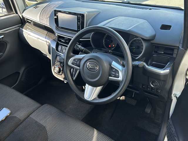 ダイハツ ムーヴ カスタム X LTD SAⅢ 静岡県 2018(平30)年 6.4万km パールホワイトⅢ 【安全装備】/スマートアシストIII/衝突回避・軽減ブレーキ機能/（車速約4km/hから80km/h間時警報アラーム喚起作動）/（前車相対速度約30km/h未満時衝突回避機能作動）/（前車相対速度約30km/hから80km/h時衝突軽減ブレーキ作動）/（対歩行者：車速約30km/h未満時回避機能作動、50km/h未満時軽減機能作動）/オートハイビーム（作動車速：約25km/h以上時）/誤発進抑制機能（障害物検知範囲前方4m以内・後方3m以内）/車線逸脱警報（作動車速：約60km/h以上時）/先行車発進お知らせ機能  /【主要装備】/・純正ナビ　/・ドライブレコーダー　/・バックカメラ　/・ＬＥＤヘッドライト　/・スマートキー　/・プッシュスタート　/・純正１５インチアルミホイール　/・シートヒーター　/・オートライト　/・ステアリングスイッチ