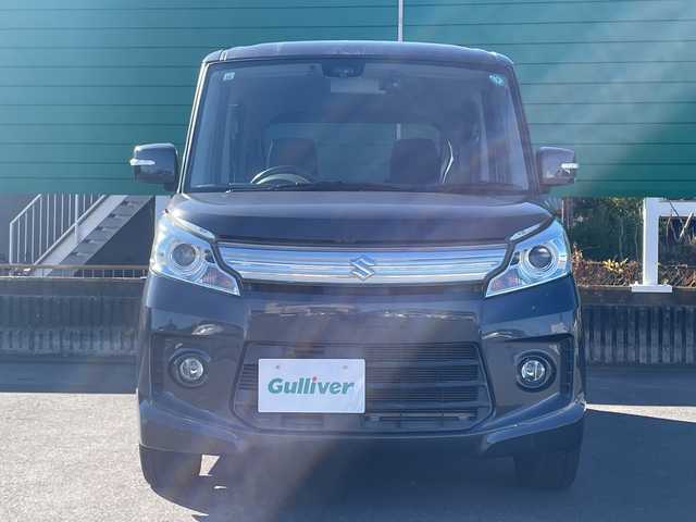 スズキ スペーシア カスタム TS 茨城県 2013(平25)年 5万km グレー メーカー純正ナビ/【TV/AM/FM/iPod/AUX/AppleCarPlay/AndroidAuto】/純正15インチアルミホイール/純正フロアマット/両側パワースライドドア/プッシュスタート/スマートキー/Bluetooth接続/LEDヘッドライト