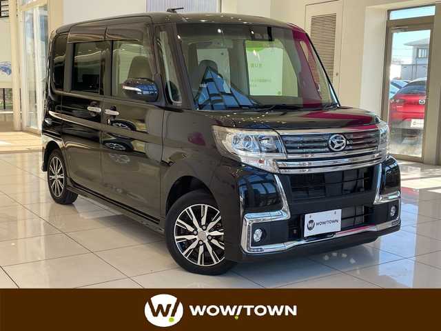 ダイハツ タント カスタム X トップED SA Ⅲ 埼玉県 2017(平29)年 3.1万km ブラックマイカメタリック スマートアシストIII/社外ナビ/　　CD/DVD/BT/フルセグTV/バックカメラ/片側パワースライドドア/LEDオートライト/ハーフレザーシート/運転席シートヒーター/純正14インチAW/ステアリングスイッチ/アイドリングストップ/プッシュスタート/ETC/禁煙車