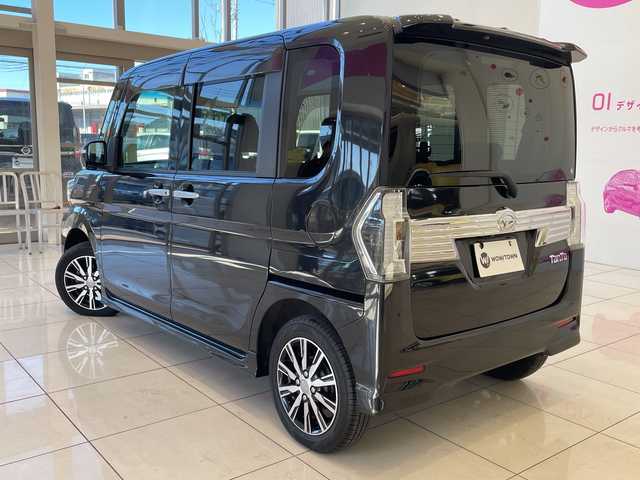 ダイハツ タント カスタム X トップED SA Ⅲ 埼玉県 2017(平29)年 3.1万km ブラックマイカメタリック スマートアシストIII/社外ナビ/　　CD/DVD/BT/フルセグTV/バックカメラ/片側パワースライドドア/LEDオートライト/ハーフレザーシート/運転席シートヒーター/純正14インチAW/ステアリングスイッチ/アイドリングストップ/プッシュスタート/ETC/禁煙車