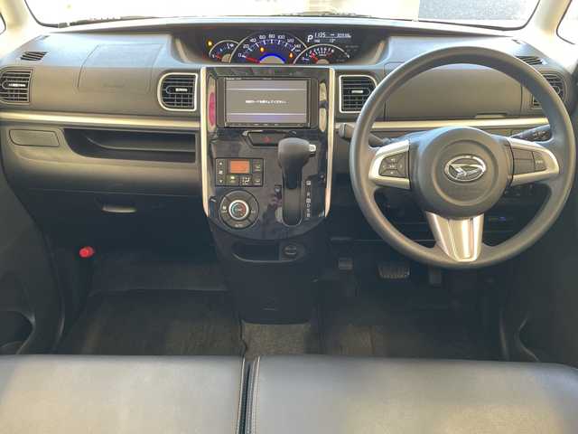 ダイハツ タント カスタム X トップED SA Ⅲ 埼玉県 2017(平29)年 3.1万km ブラックマイカメタリック スマートアシストIII/社外ナビ/　　CD/DVD/BT/フルセグTV/バックカメラ/片側パワースライドドア/LEDオートライト/ハーフレザーシート/運転席シートヒーター/純正14インチAW/ステアリングスイッチ/アイドリングストップ/プッシュスタート/ETC/禁煙車