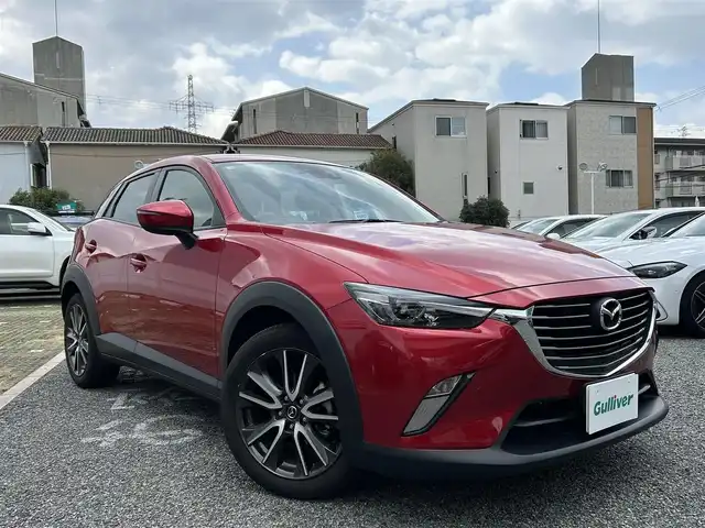 マツダ ＣＸ－３ XD ツーリング 兵庫県 2016(平28)年 3万km ソウルレッドプレミアムメタリック 外部検査実施済み/・ワンオーナー/・スマートシティブレーキサポート/・ブラインドスポットモニター/・ヘッドアップティスプレイ/・メーカーSDナビ/・地デジ/DVD/BT/・バックカメラ/・ステアリングリモコン/・クルーズコントロール/・OP パーキングセンサー/・純正18インチAW/・オートLEDヘッドランプ/・1か月/6か月/H29-R6年ディーラー記録簿有