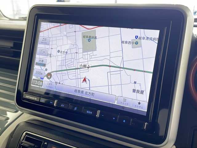 スズキ スペーシア ギア HYBRID XZ 岐阜県 2018(平30)年 3.3万km オフブルーメタリック/ガンメタリック2トーンルーフ 社外8インチナビ/　(AM/FM/CD/DVD/Bluetooth/フルセグTV)/バックカメラ/衝突軽減ブレーキ/コーナーセンサー/両側パワースライドドア/シートヒーター/ETC/フロアマット/ドアバイザー/スマートキー/スペアキー/取説