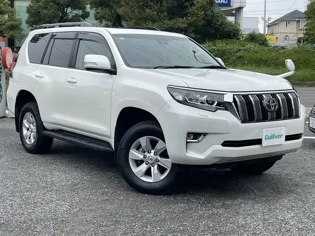 トヨタ ランドクルーザー プラド TX Lパッケージ 神奈川県 2022(令4)年 5.9万km ホワイトパールクリスタルシャイン ワンオーナー/サンルーフ/純正ナビ/CD/DVD/SD/SDREC/BT/フルセグ/バックカメラ/前後ドライブレコーダー/ビルトインETC/LDA/PCS/RSA/コーナーセンサー/オートリトラクタブルミラー/オートライト/オートマチックハイビーム/サイドステップ/リアスポイラー/トノカバー/純正アルミホイール/新車時保証書/取扱説明書/ナビ取扱説明書/スマートキー×２