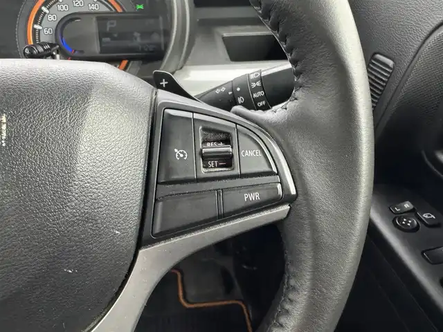 スズキ スペーシア ギア HYBRID XZターボ 愛知県 2019(令1)年 2.3万km オフブルーメタリック/ガンメタリック2トーンルーフ ワンオーナー/全方位カメラ/ケンウッドナビ/ヘッドアップディスプレイ/シートヒーター/ETC装備/両側パワースライドドア/純正フロアマット/LEDライト/DVD再生可能/クルーズコントロール/フルセグTV/パドルシフト