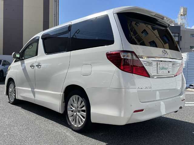 トヨタ アルファード 240S 広島県 2012(平24)年 12万km ホワイトパールクリスタルシャイン /登録時走行距離/　　　　　　　119910キロ/純正ナビ/バックカメラ/地デジ/両側パワースライドドア/ビルトインETC/新車時整備手帳/　　【保証書】/