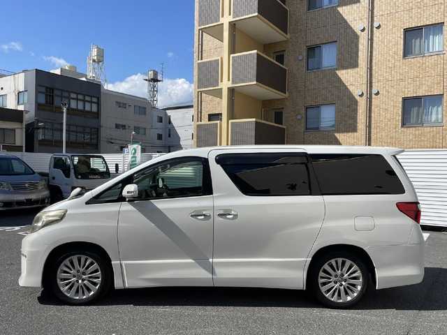 トヨタ アルファード 240S 広島県 2012(平24)年 12万km ホワイトパールクリスタルシャイン /登録時走行距離/　　　　　　　119910キロ/純正ナビ/バックカメラ/地デジ/両側パワースライドドア/ビルトインETC/新車時整備手帳/　　【保証書】/