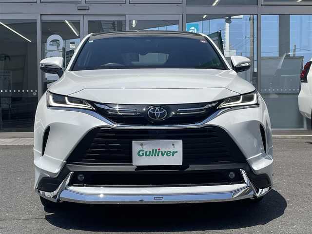 トヨタ ハリアー Z レザーパッケージ 青森県 2023(令5)年 1.3万km プラチナホワイトパールマイカ AIS検査評価点5点/ワンオーナー/モデリスタエアロ/シグネチャーイルミグリル/ドアミラーメッキ/バックドアガーニッシュメッキ/調光パノラマルーフ/スペアタイヤ/ディスプレイーディオＪＢＬナビ地デジ/パノラミックビューモニター/ブラインドスポットモニター/スペアタイヤ/スペアキー/LEDヘッドライト/インナーミラー/純正エンジンスターター/パワーバックドア/Toyota Safety Sense/新車時保証書/取扱説明書/社外１７ＡＷ冬タイヤ積み込み