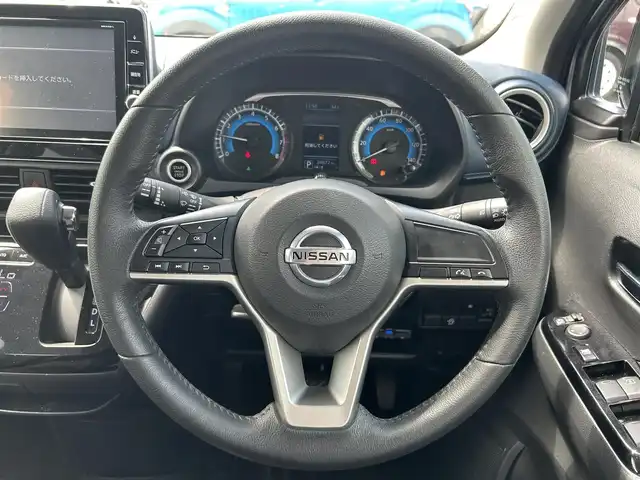 日産 デイズ ハイウェイスターG ターボ 兵庫県 2019(平31)年 3.5万km チタニウムグレーメタリック 純正9インチSDナビ/バック、フロントカメラ/アラウンドビューカメラ/純正ドライブレコーダー/タイヤアングルガイド/エマージェンシーブレーキ/スタッドレスタイヤ積載/ライトレベライザー/車線逸脱警報装置/LEDヘッドライト/ウィンカーミラー/ETC/地図SD未装着のため動作確認できず
