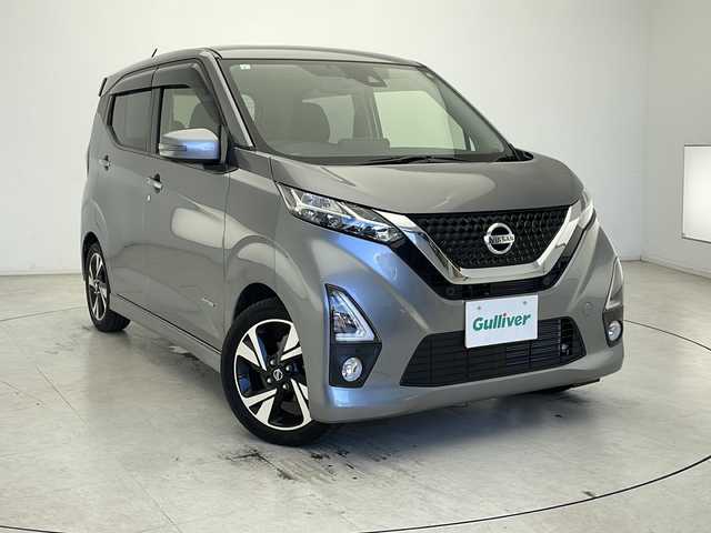 日産 デイズ ハイウェイスターG ターボ 千葉県 2019(平31)年 3.5万km チタニウムグレーメタリック 衝突被害軽減システム/レーンキープアシスト/コーナーセンサー（前後）/純正SDナビ（Bluetooth/CD/DVD/フルセグTV）/ミュージックサーバー（SD）/全方位カメラ/社外ETC/純正ドライブレコーダー（前方のみ）/純正フロアマット/アイドリングストップ/パワーステアリング/パワーウィンドウ/オートライト/LEDヘッドライト/LEDフォグランプ/ドアバイザー/純正15インチアルミホイール