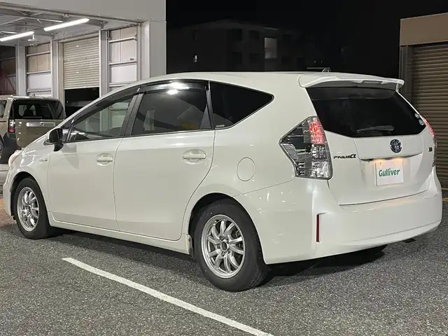 トヨタ プリウス α S 千葉県 2012(平24)年 12.3万km ホワイトパールクリスタルシャイン 純正SDナビ【フルセグ、BT、DVD、CD】/社外16インチアルミホイール/社外16インチアルミ付冬タイヤ積込/純正ホイールキャップ積込/ETC/前後ドラレコ（DRV-MR740）/オートライト/フォグ/バックカメラ/ステアリングスイッチ/フルオートPW/純正フロアマット/保証書/取説/ナビ説