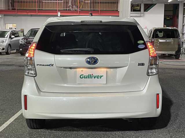 トヨタ プリウス α S 千葉県 2012(平24)年 12.3万km ホワイトパールクリスタルシャイン 純正SDナビ【フルセグ、BT、DVD、CD】/社外16インチアルミホイール/社外16インチアルミ付冬タイヤ積込/純正ホイールキャップ積込/ETC/前後ドラレコ（DRV-MR740）/オートライト/フォグ/バックカメラ/ステアリングスイッチ/フルオートPW/純正フロアマット/保証書/取説/ナビ説