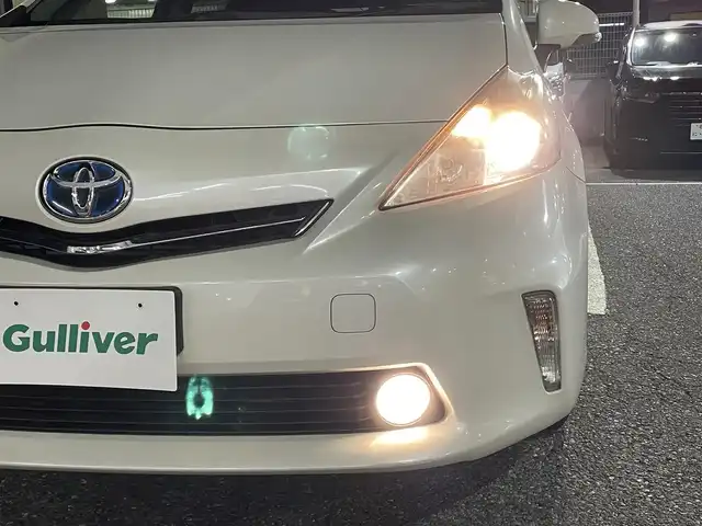 トヨタ プリウス α S 千葉県 2012(平24)年 12.3万km ホワイトパールクリスタルシャイン 純正SDナビ【フルセグ、BT、DVD、CD】/社外16インチアルミホイール/社外16インチアルミ付冬タイヤ積込/純正ホイールキャップ積込/ETC/前後ドラレコ（DRV-MR740）/オートライト/フォグ/バックカメラ/ステアリングスイッチ/フルオートPW/純正フロアマット/保証書/取説/ナビ説