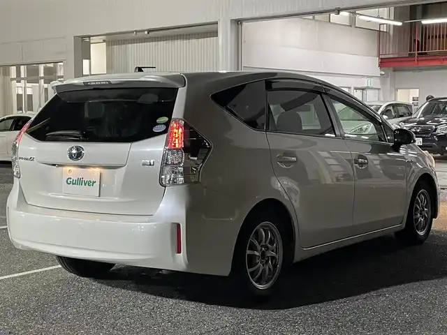 トヨタ プリウス α S 千葉県 2012(平24)年 12.3万km ホワイトパールクリスタルシャイン 純正SDナビ【フルセグ、BT、DVD、CD】/社外16インチアルミホイール/社外16インチアルミ付冬タイヤ積込/純正ホイールキャップ積込/ETC/前後ドラレコ（DRV-MR740）/オートライト/フォグ/バックカメラ/ステアリングスイッチ/フルオートPW/純正フロアマット/保証書/取説/ナビ説