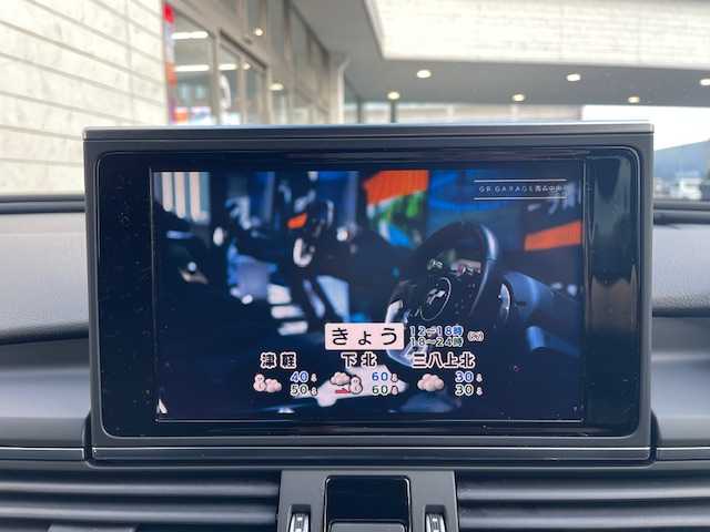 アウディ Ａ６ 2．0 TFSI クワトロSライン 青森県 2016(平28)年 7.7万km ミトスブラックメタリック ４WD/純正ナビ/バックカメラ/黒本革シート/D/N席パワーシート/D/N席シートヒーター/MTモード/パーキングセンサー/クルーズコントロール/スマートキー/LEDヘッドライト/19インチ純正アルミホイール/保証書/取扱説明書