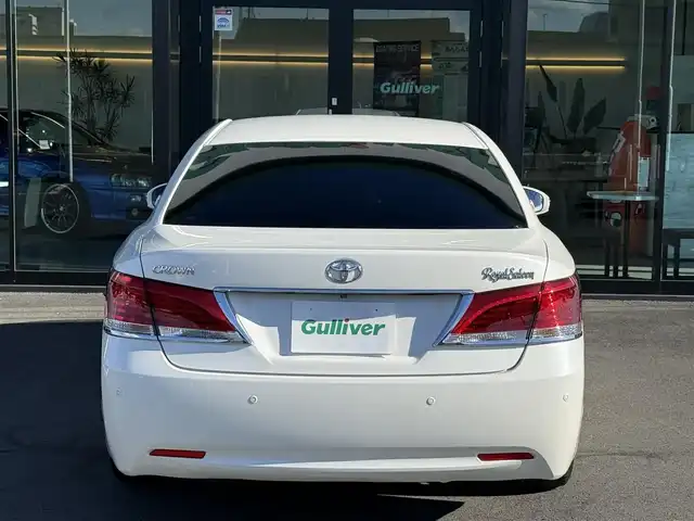 トヨタ クラウン ロイヤル ロイヤルサルーン 栃木県 2014(平26)年 3.5万km ホワイトパールクリスタルシャイン メーカー装着ナビ/フルセグTV/DVD再生機能/Bluetooth/バックカメラ/ステアリングリモコン/クルーズコントロール/前席パワーシート/リア5面フィルム/ローダウン/クリアランスソナー/ビルトインETC/スマートキー