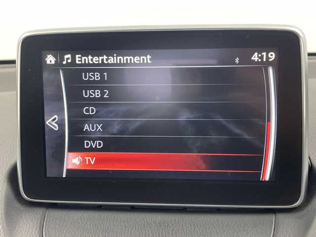 マツダ デミオ 13S 大分県 2015(平27)年 5.1万km ディープクリスタルブルーマイカ 純正ナビ/TV/（CD/DVD/USB/AUX/BT）/スマートシティブレーキサポート/誤発進抑制機能/LEDヘッドライト/オートライト/MTモード付AT/アイドリングストップ/ステアリングリモコン/ドライブレコーダー/ビルトインETC/プッシュスタート/スマートキー