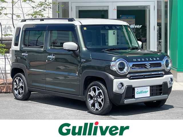 スズキ ハスラー Jスタイル Ⅱ ターボ 青森県 2023(令5)年 2.3万km クールカーキパール/ソフトベージュ 4WD/寒冷地仕様/純正9インチメモリナビ・フルセグTV/CD・DVD・Bluetooh・HDMI/全方位モニター/前席シートヒーター/セーフティサポート/デュアルカメラブレーキサポート/アダプティブクルーズコントロール/車線逸脱抑制機能/ハイビームアシスト/リアパーキングセンサー/前後ドライブレコーダー/パドルシフト/ビルトインETC2.0/LEDヘッドライト/オートライト/LEDフォグランプ/ルーフレール/純正15インチアルミ