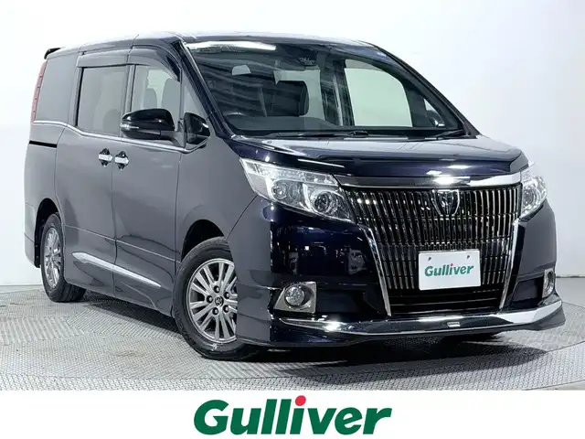 トヨタ エスクァイア Gi 大阪府 2017(平29)年 5.8万km スパークリングブラックパールクリスタルシャイン モデリスタエアロ 黒革シート 純正10incナビTV バックカメラ フリップダウンモニター シートヒーター クルーズコントロール 衝突軽減ブレーキ レーンアシスト オートハイビーム 両側パワースライドドア ETC
