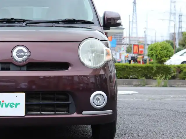 ダイハツ ミラ ココア プラスX 神奈川県 2010(平22)年 5.1万km プラムブラウンクリスタルマイカ ルーフレール/純正フロアマット/ドアバイザー/純正ヘッドライト/保証書/取説/スペアキー/記録簿(H25/27/29/R1/3/5)