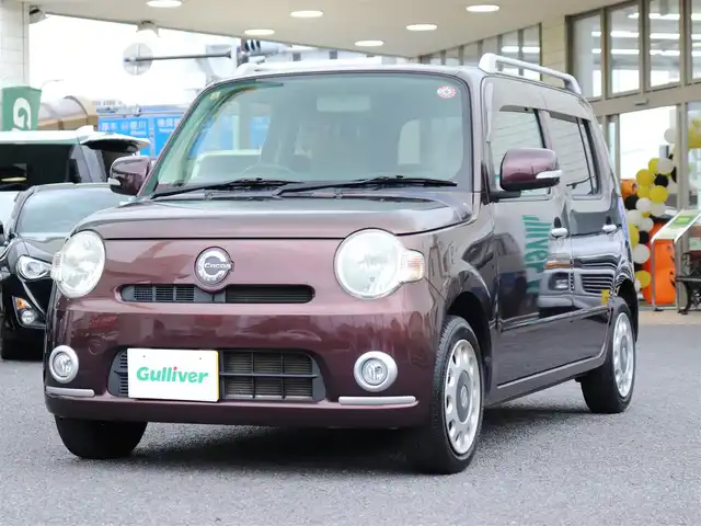 ダイハツ ミラ ココア プラスX 神奈川県 2010(平22)年 5.1万km プラムブラウンクリスタルマイカ ルーフレール/純正フロアマット/ドアバイザー/純正ヘッドライト/保証書/取説/スペアキー/記録簿(H25/27/29/R1/3/5)