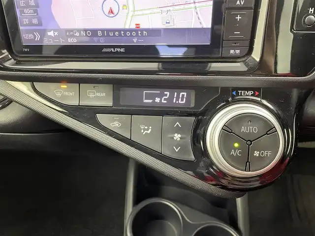 トヨタ アクア G ブラックソフトレザーセレ 大分県 2016(平28)年 9.1万km ディープアメジストマイカメタリック プリクラッシュセーフティー/レーンアシスト/オートハイビーム/社外ナビ/（フルセグ/CD/DVD/Bluetooth）/バックカメラ/レザーシート/シートヒーター/クルーズコントロール/プッシュスタート・スマートキー/ヘッドライトレベライザー/オートライト/ステアリングスイッチ/電動格納ミラー/保証書・取扱説明書