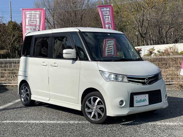 日産 ルークス ハイウェイスター 埼玉県 2012(平24)年 3.2万km スノーパールホワイト 社外オーディオ/FM/AM/CD/ETC/オートライト/HIDライト/左側パワースライドドア/プッシュスタート/スマートキー×2/ドアバイザー/取扱説明書/保証書