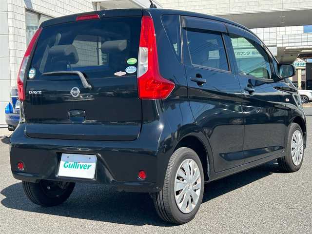 日産 デイズ J 広島県 2016(平28)年 7.3万km ブラック 純正メモリナビ（AVN135M）/　（ワンセグテレビ/CD/AM/FM）/ETC/フロアマット/横滑り防止装置/盗難防止装置/衝突被害軽減システム/Wエアバック/オートエアコン/ハロゲンヘッドライト/ヘッドライトレベライザー/パワーステアリング/パワーウィンドウ/電格ミラー/取扱説明書